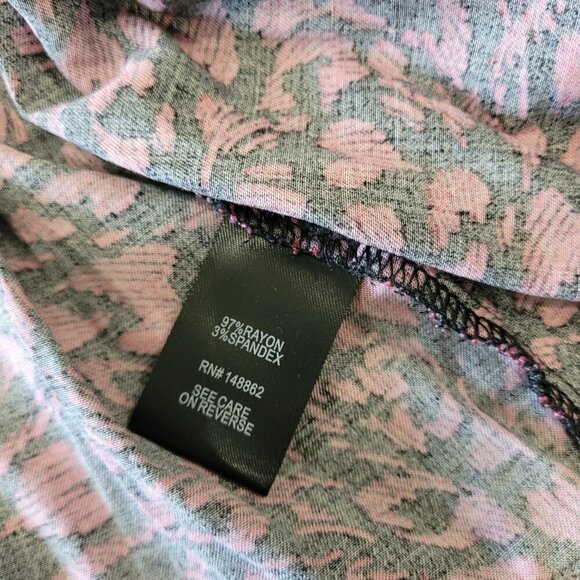 TORRID | Mini Challis Zip-Front Shirt Dress Hearts | Sz. 00/M/10 - Picture 7 of 11